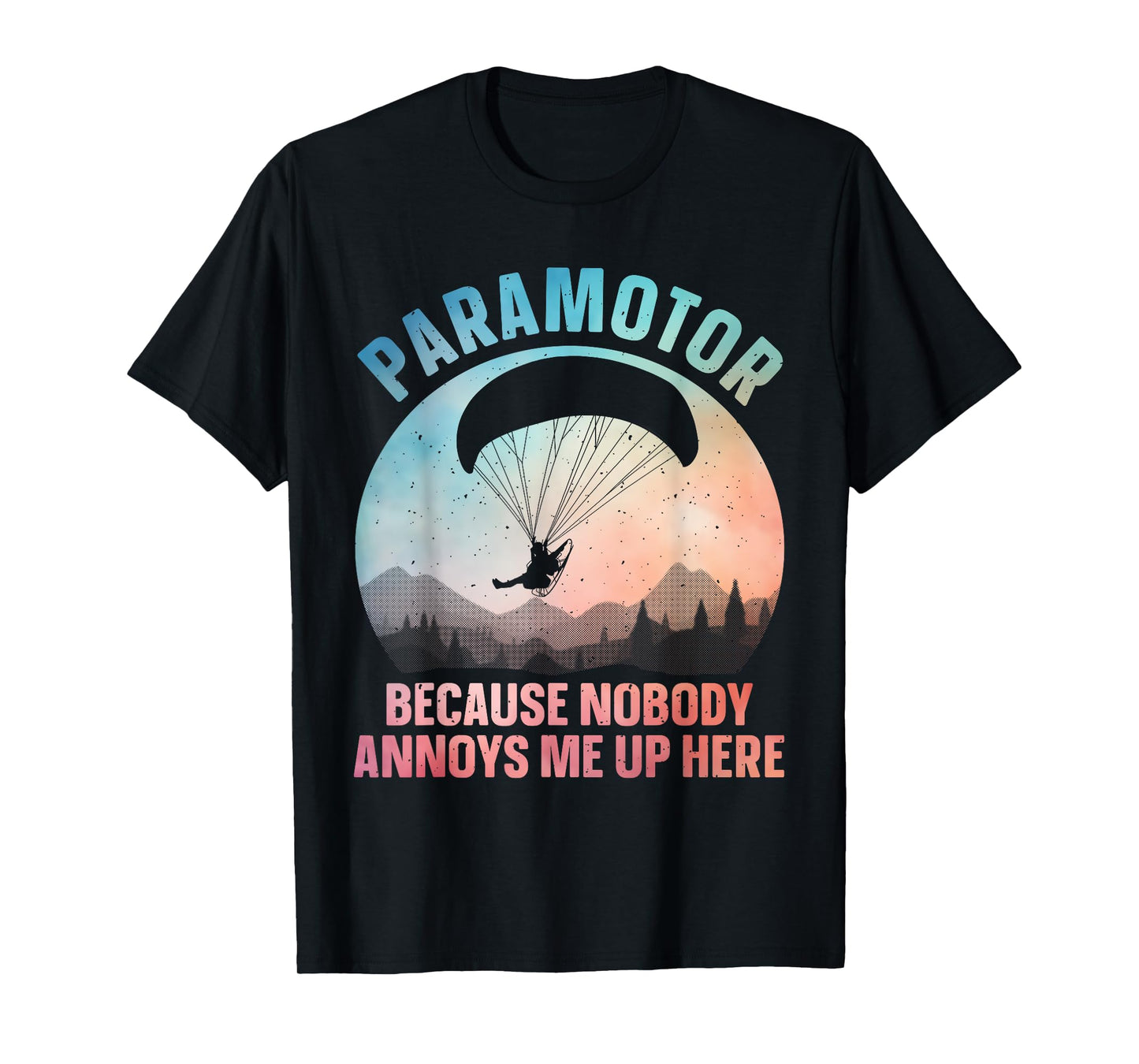 Cool Paramotor Art For Men Women Paragliding Lover Paramotor T-Shirt