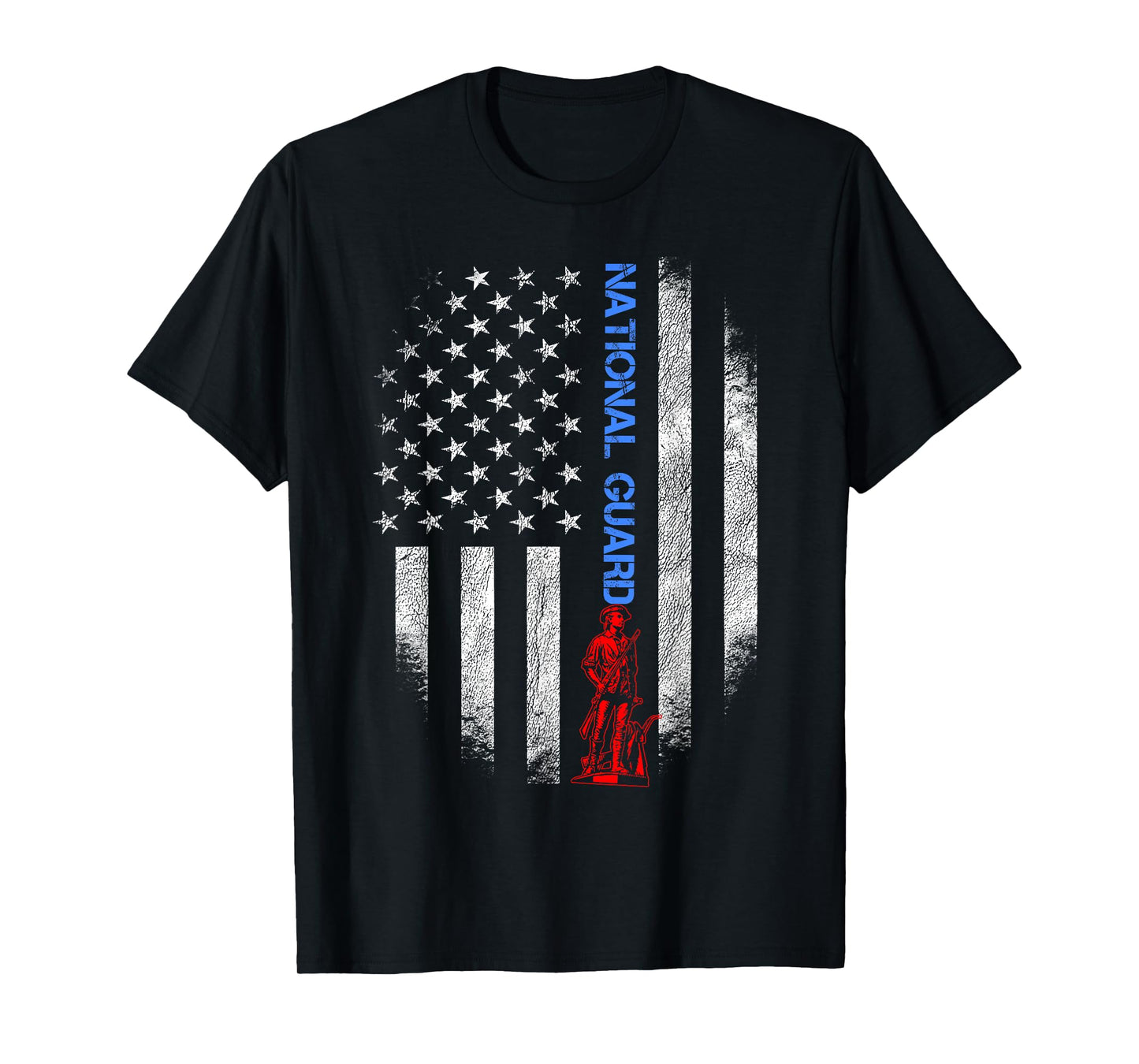 US National Guard US Flag Always Ready Always There Army T-Shirt
