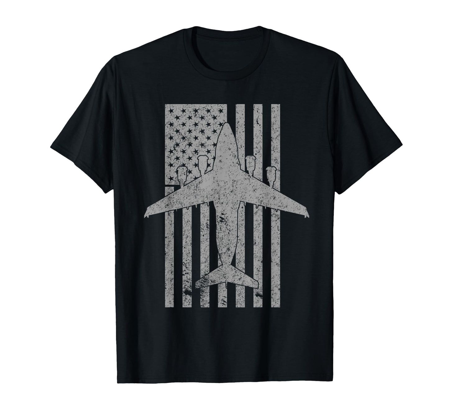 C-17 Globemaster Military Transport Airplane Flag T-Shirt T-Shirt