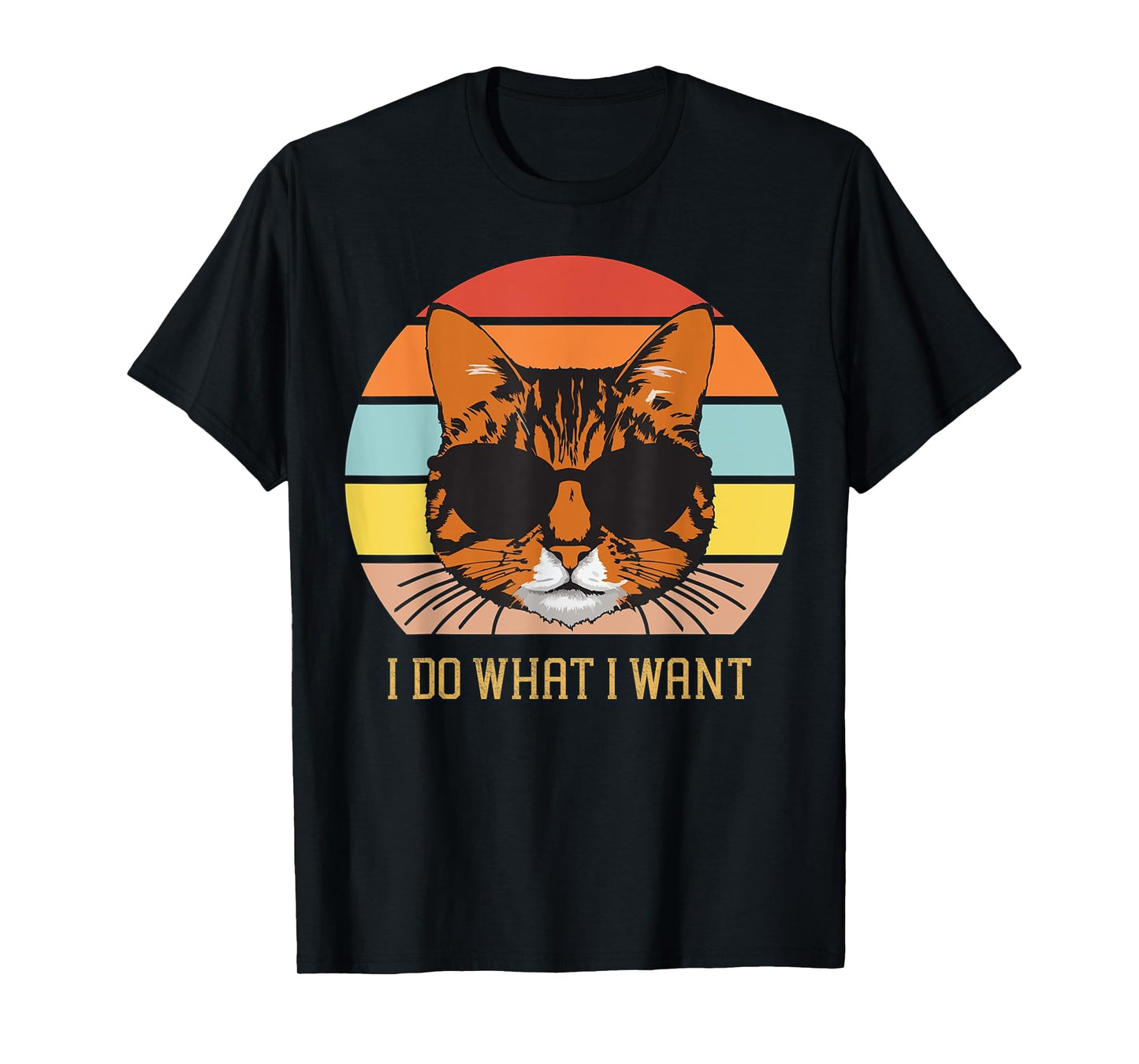 Retro I do what I want cat funny cat lover women and girls T-Shirt