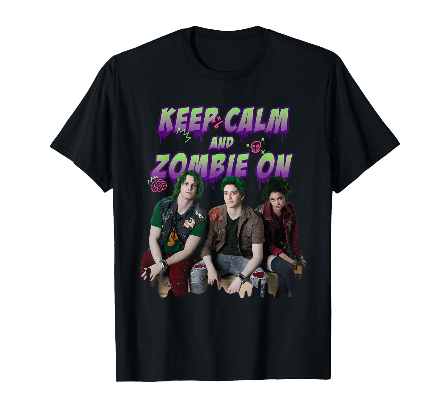 Disney Channel Zombies 2 Keep Calm and Zombie On T-Shirt