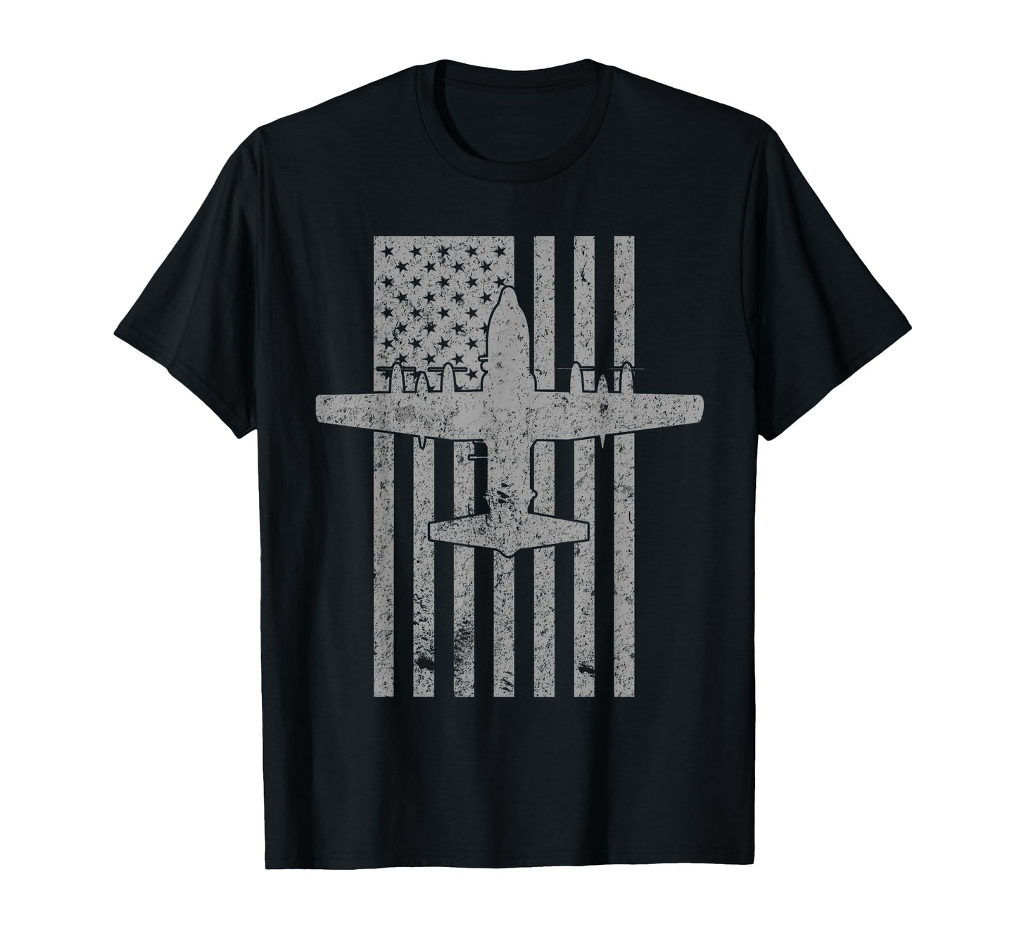 AC-130 Spectre Spooky Gunship Airplane Vintage Flag T-Shirt T-Shirt