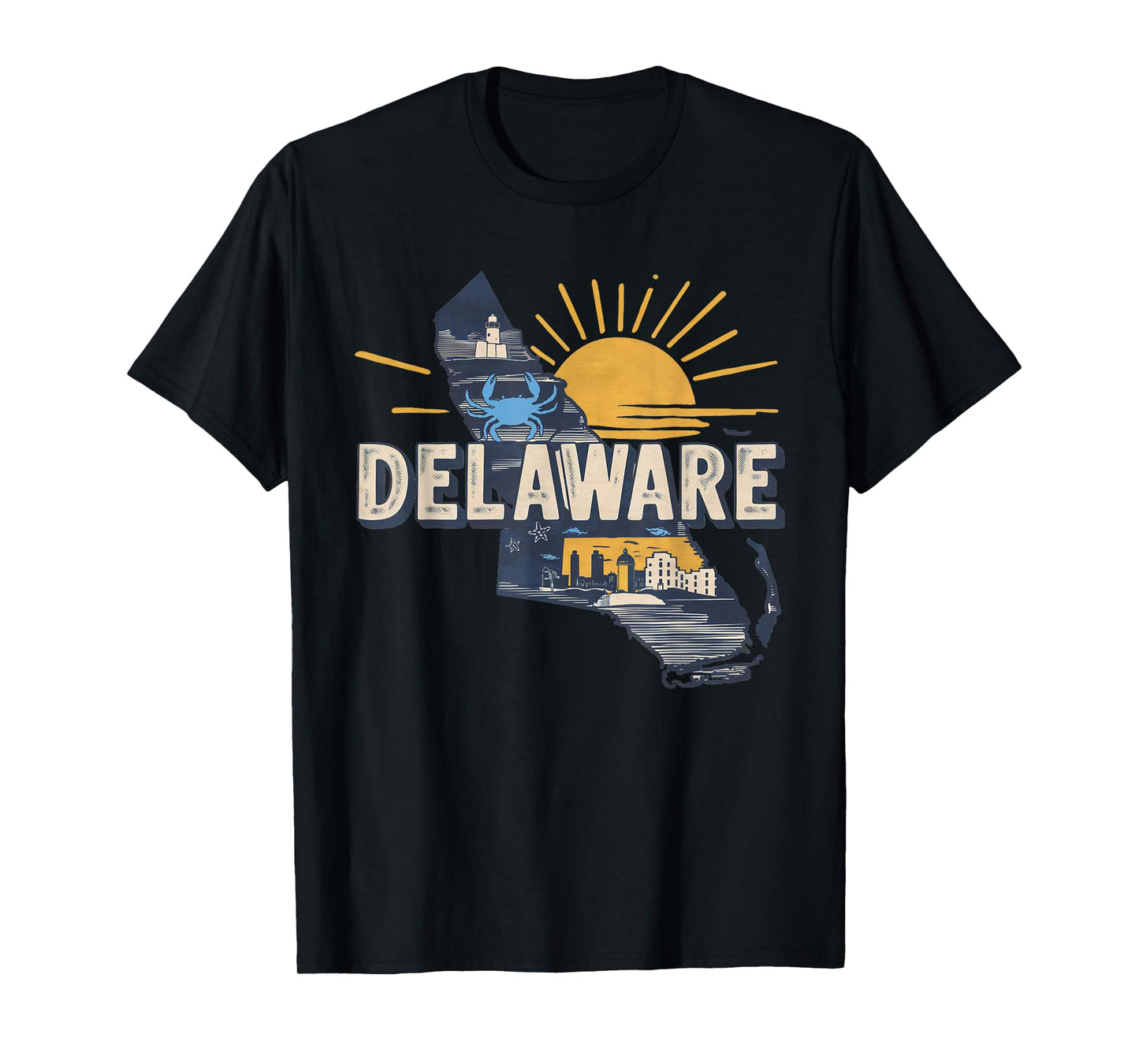 Delaware State of Delaware Retro Delaware T-Shirt