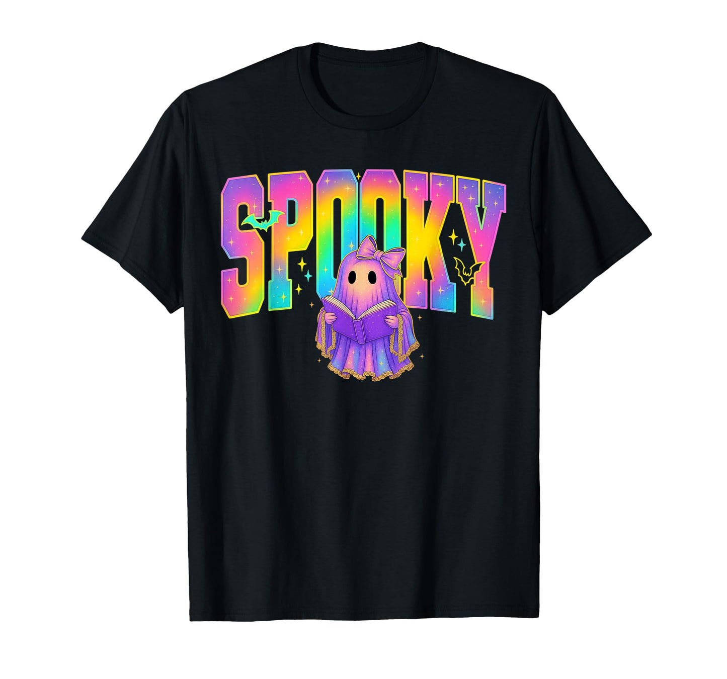 HUGvyn Halloween: Spooky Ghost Reading Librarian Book Lovers T-Shirt