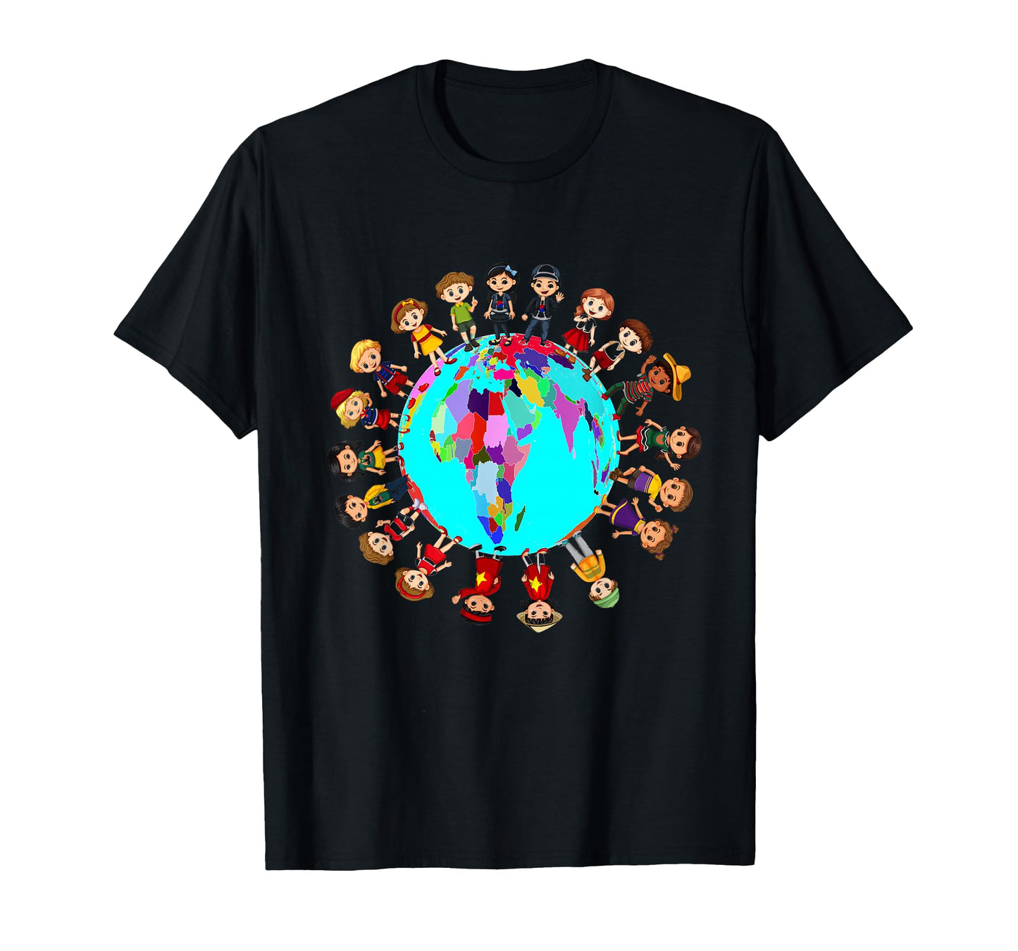 Kids around the world Happy Children Cultural diversity T-Shirt