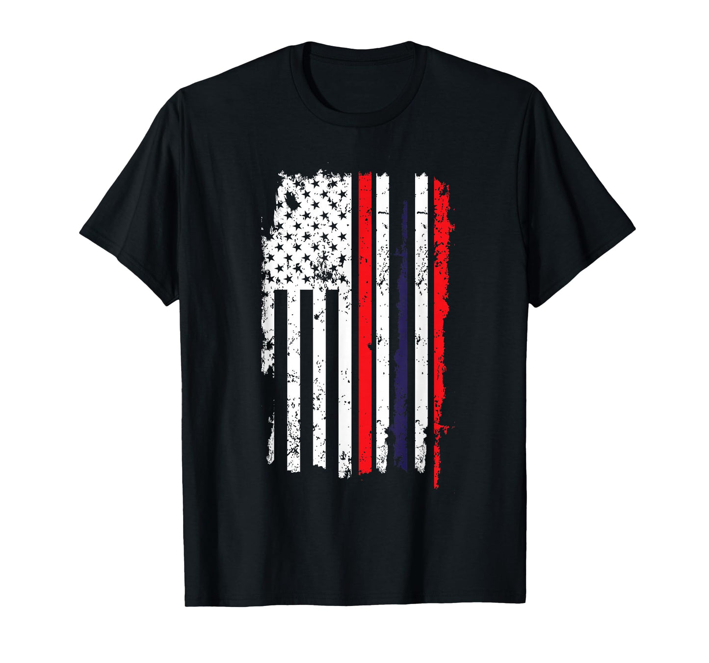 USA US Flag 4th Of July Thin Red Line Thai Flag Thailand T-Shirt