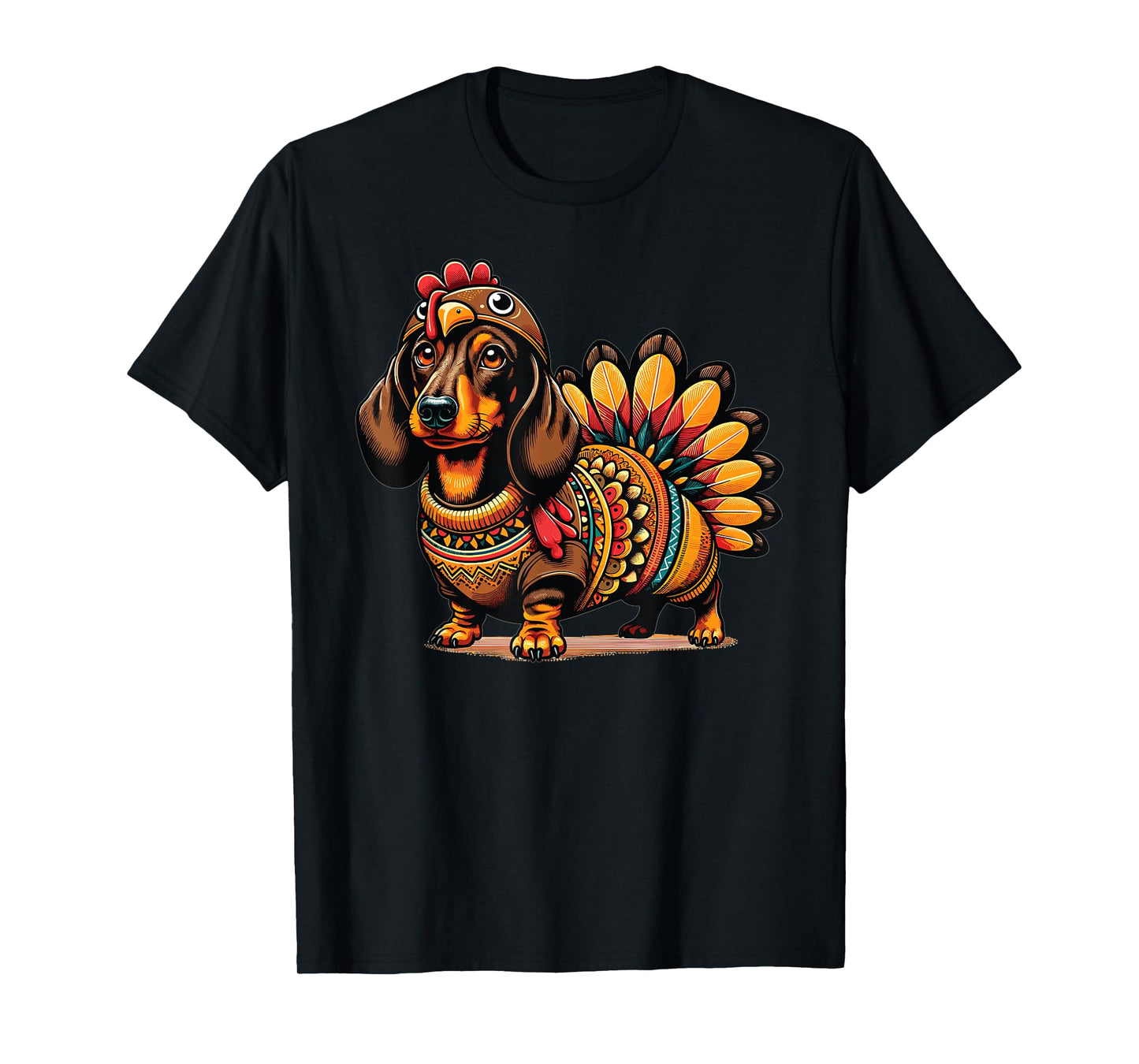 Doxie Dachshund Dog Turkey Costume Women Men Kids Toddler T-Shirt