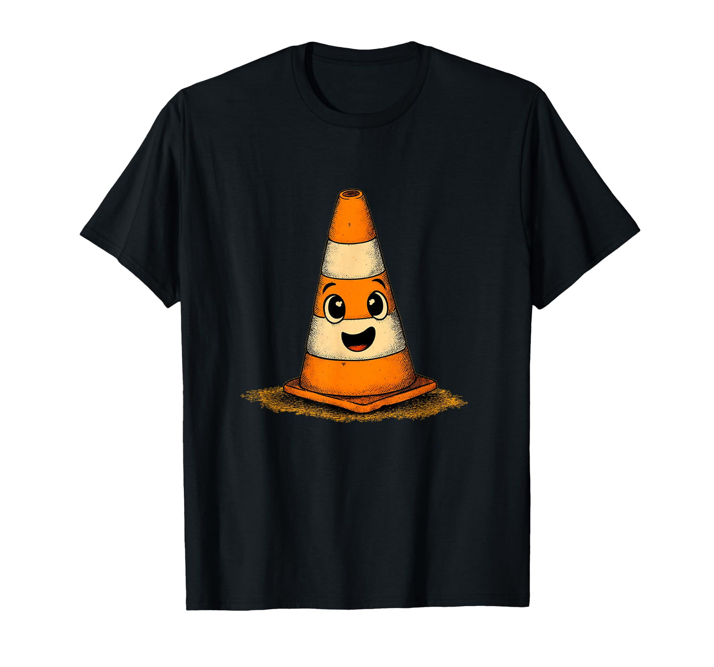 Funny Happy Traffic Cone Look T-Shirt