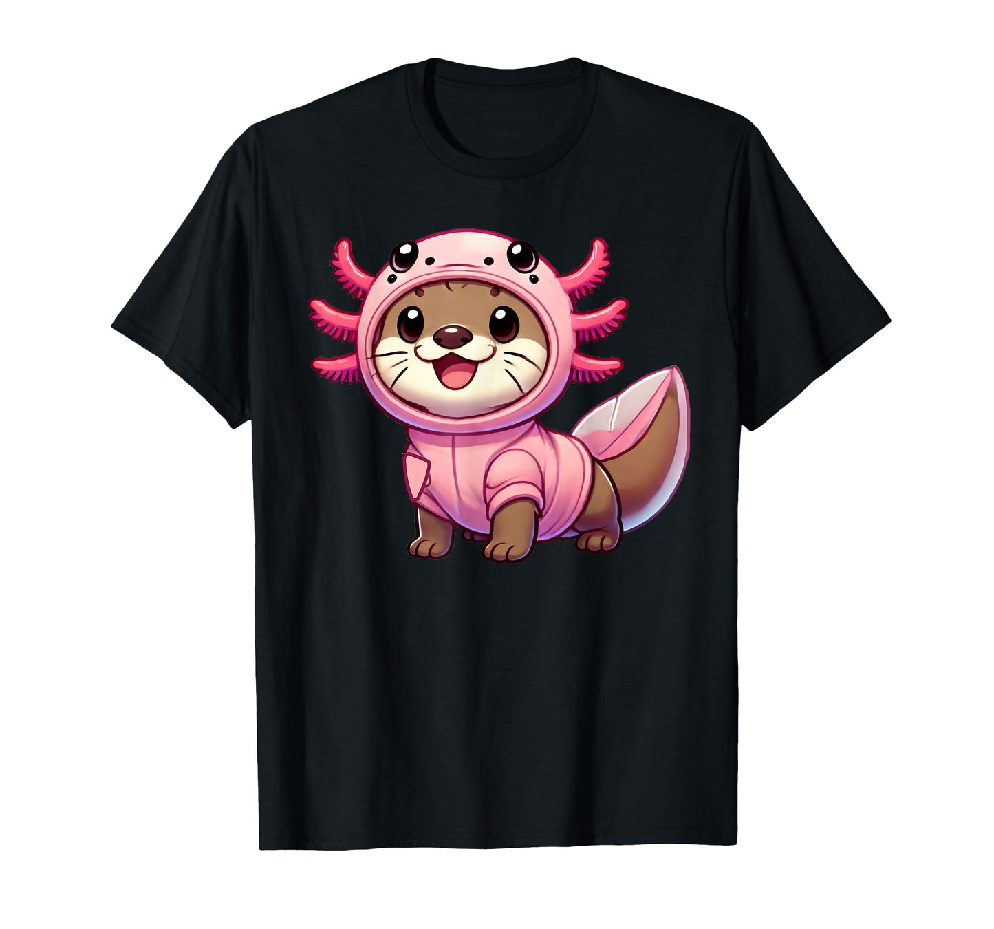 Kawaii Otter Axolotl Costume T-Shirt