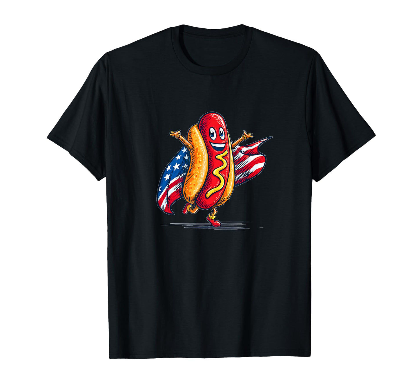 Awesome Hotdog in US Colors Costume T-Shirt