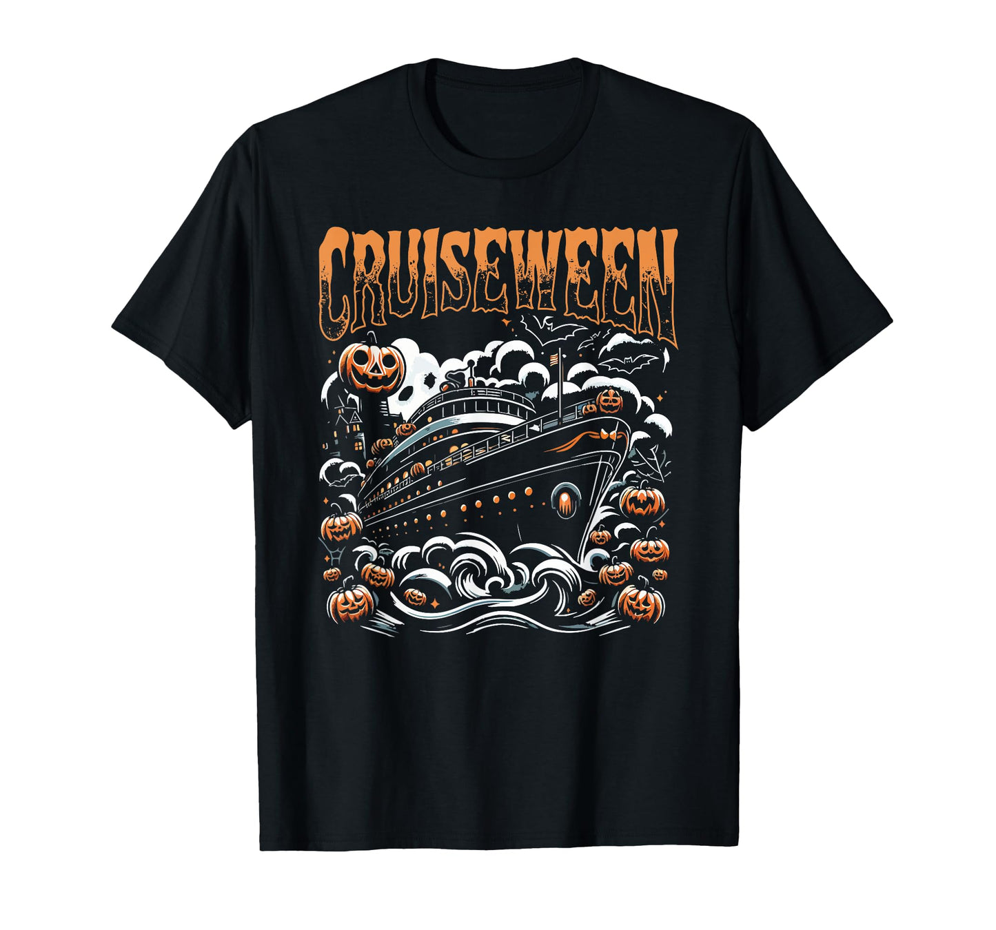 Cruising Designs By MCG.Co Cruiseween Black Unisex-Adults & Kids Halloween T-Shirt
