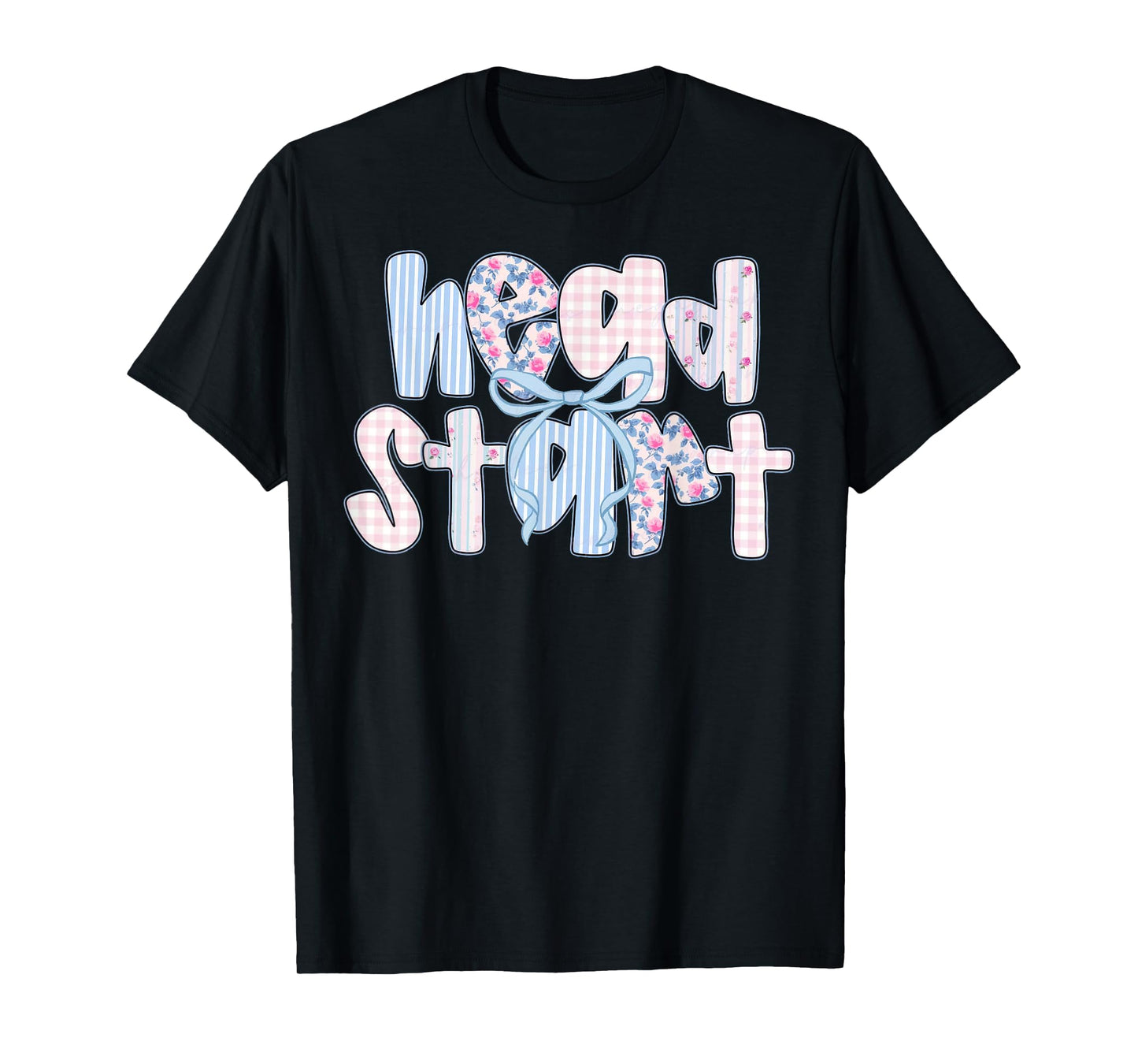 Coquette Bow Head Start Squad Teacher Back To School T-Shirt