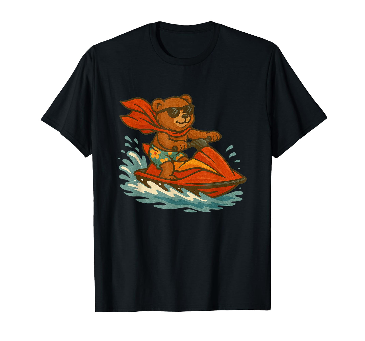 Funny Jet ski Teddy Bear Costume for Adults and Kids T-Shirt