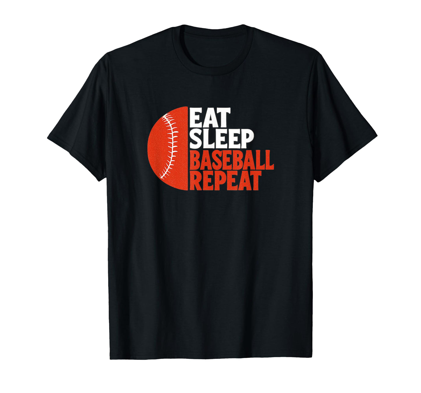 Eat Sleep Baseball Repeat Funny T-Shirt