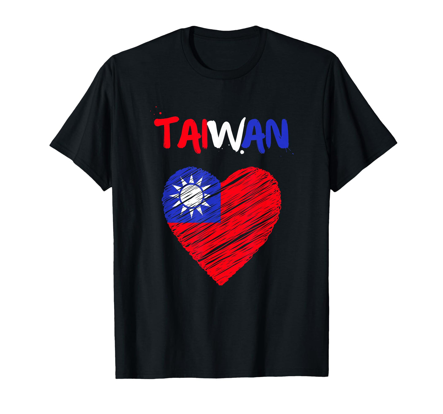 Taiwan Flag Holiday Taiwan Heart Taiwanese Flag T-Shirt