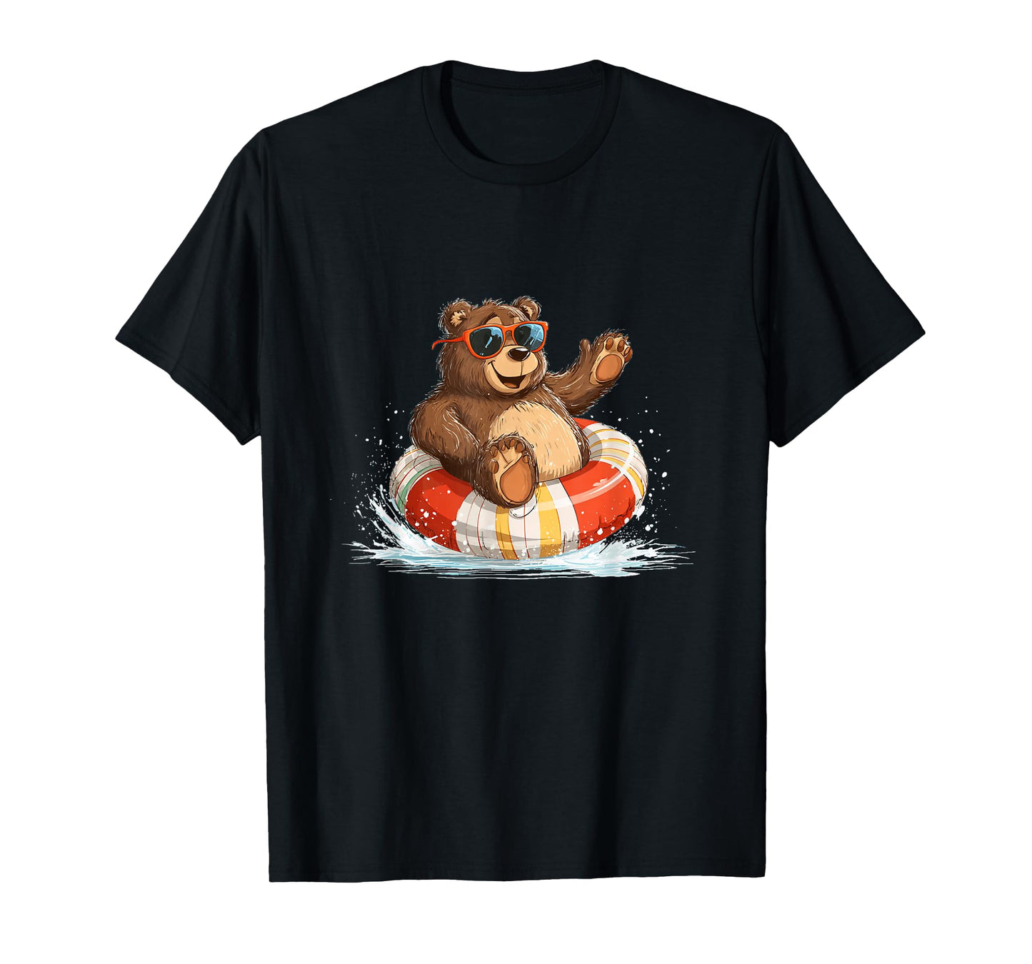 Amazing Pool Party with This Cool Teddy Bear with Ring T-Shirt