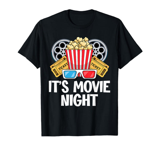 Family Movie Night Outfit For Men Women Kids - Movie Lover T-Shirt