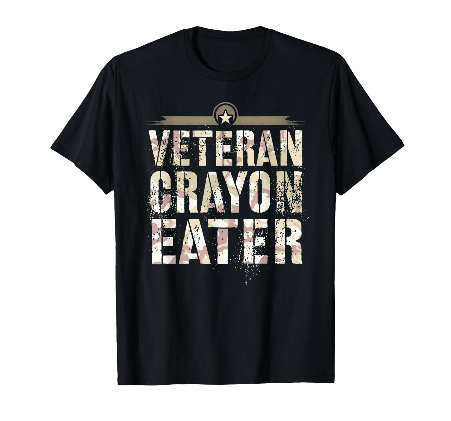 Funny VETERAN CRAYON EATER Grunt Brother Military Soldier T-Shirt