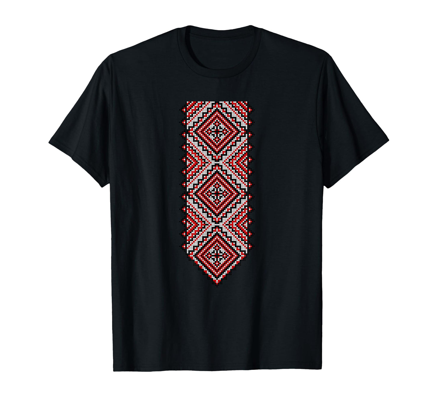 Ukrainian Embroidery Vyshyvanka Print Folk Ethnic Ornament T-Shirt