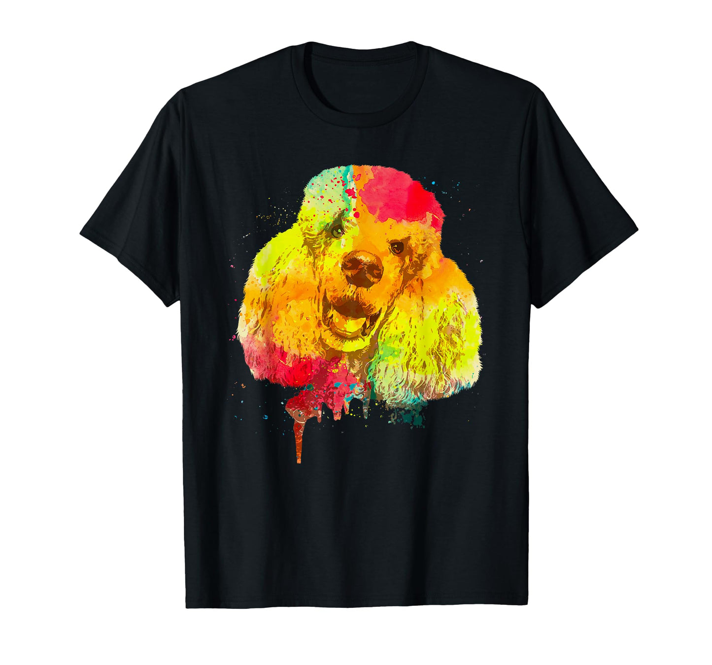 Cool Poodle Themed Art for Men Women Standard Poodle Lover T-Shirt