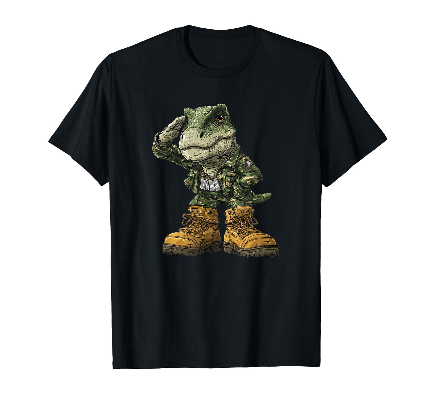 Soldier Dinosaur Costume for Military Lovers T-Shirt