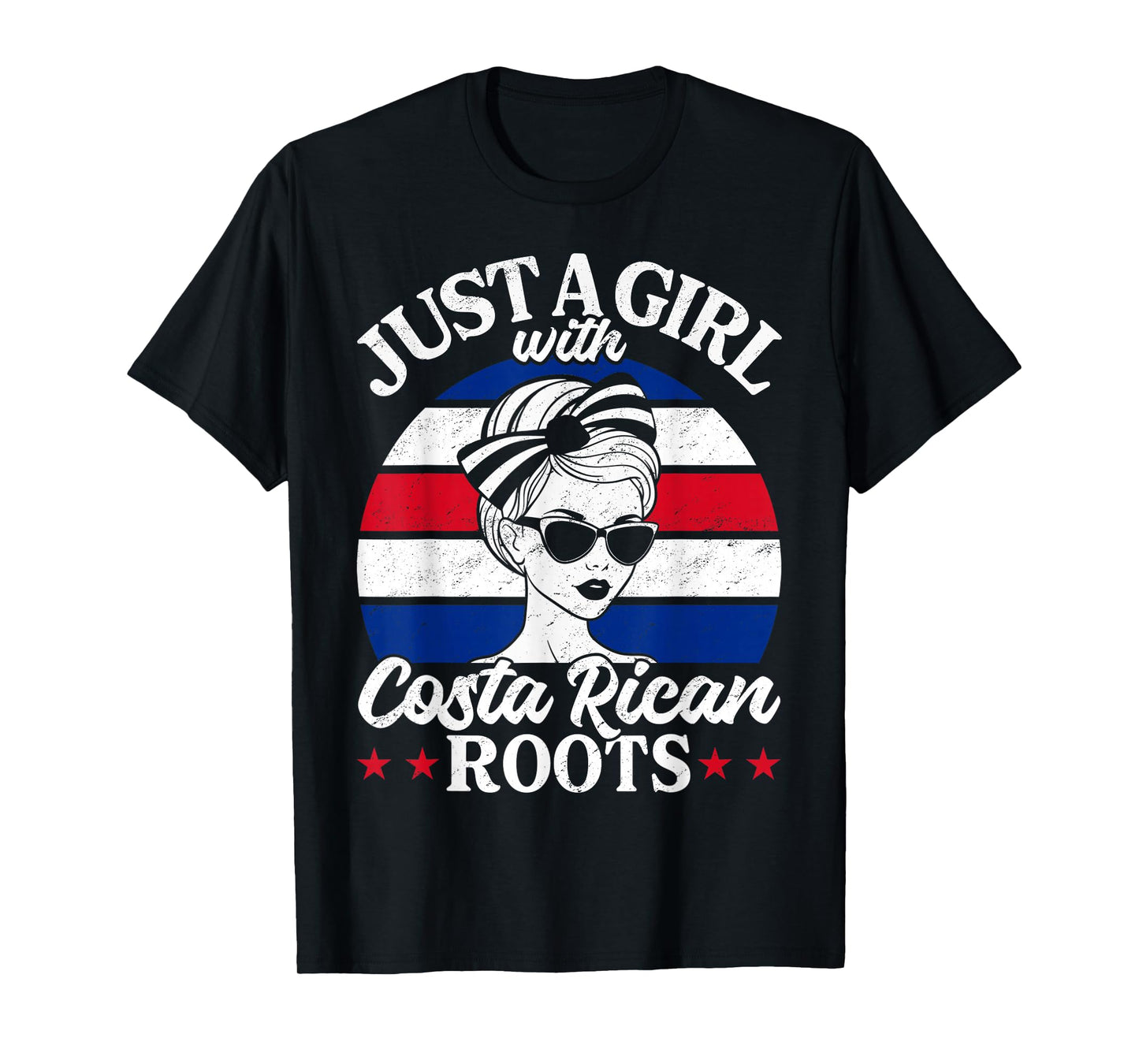 Just A Girl with Costa Rican Roots Costa Rica Women T-Shirt