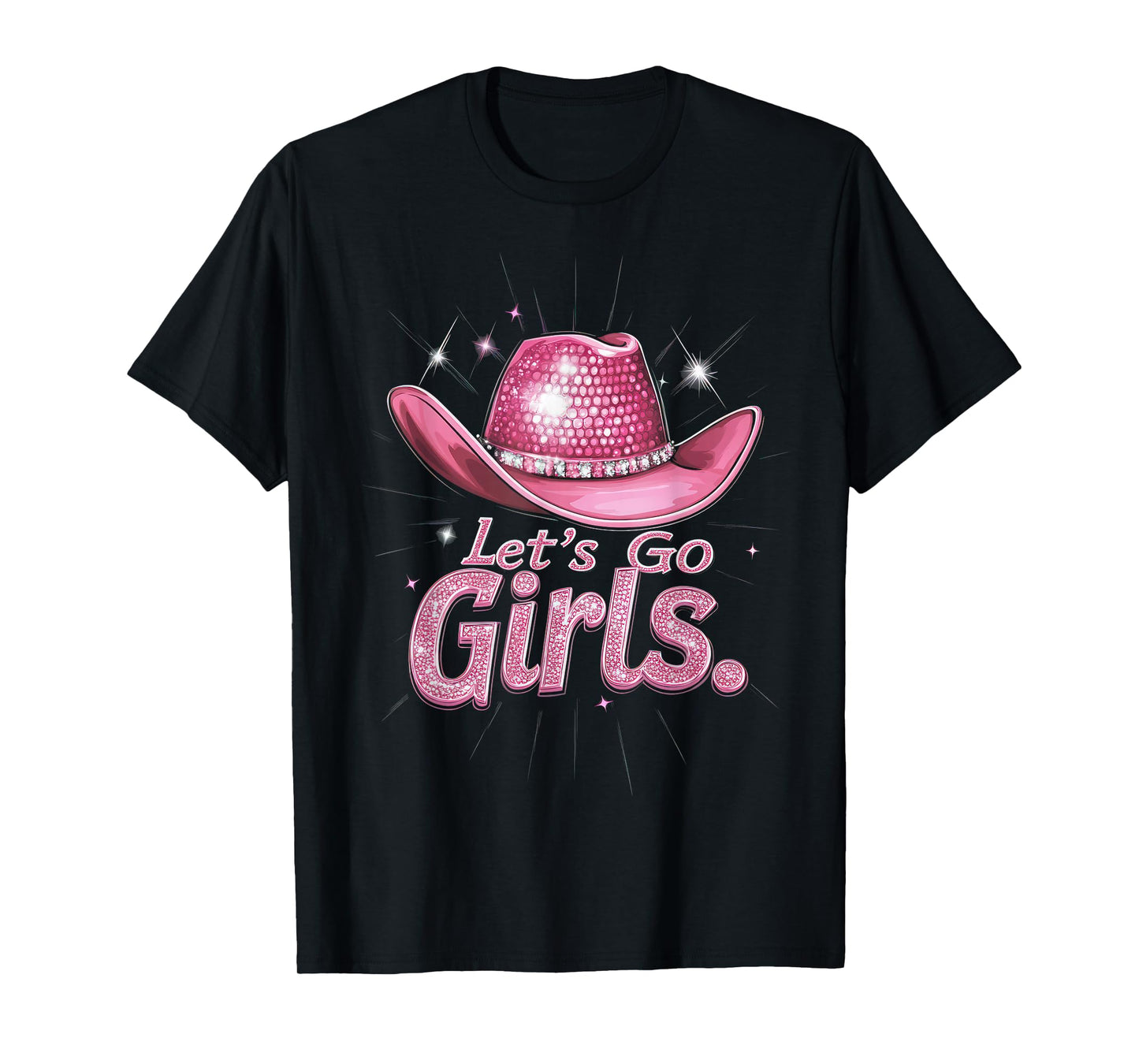 The Rodeo Cowgirl Fan Co. Western Cowgirl Rodeo Disco Retro Bachelorette Party T-Shirt