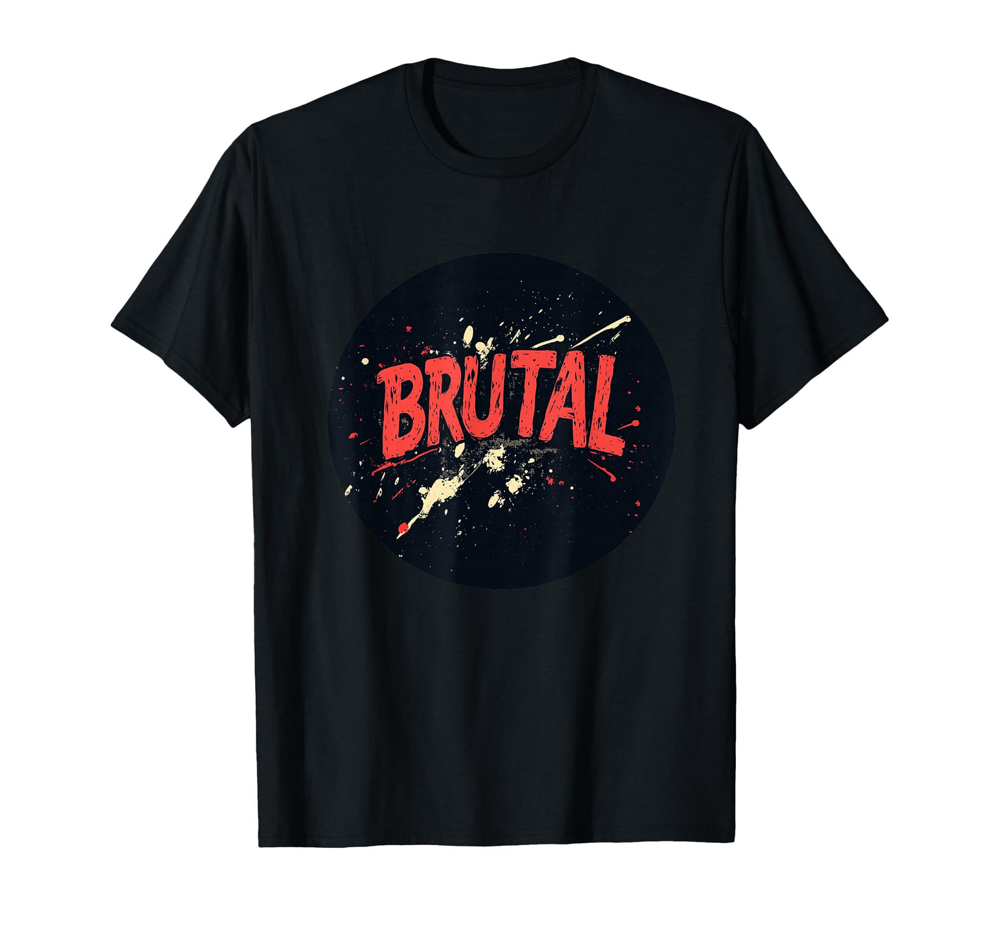 Funny Brutal Stamp Logo T-Shirt