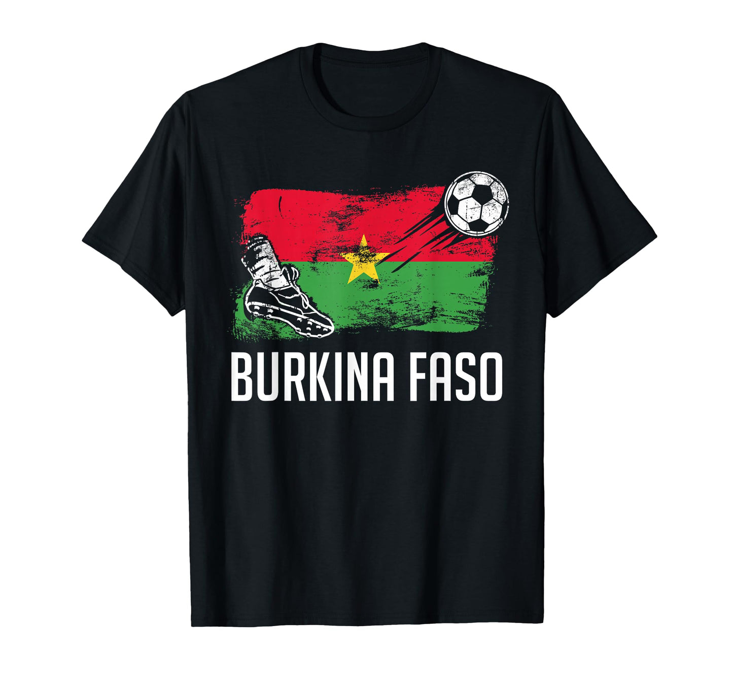 Burkina Faso Flag Jersey Burkinese Soccer Team Burkinese T-Shirt