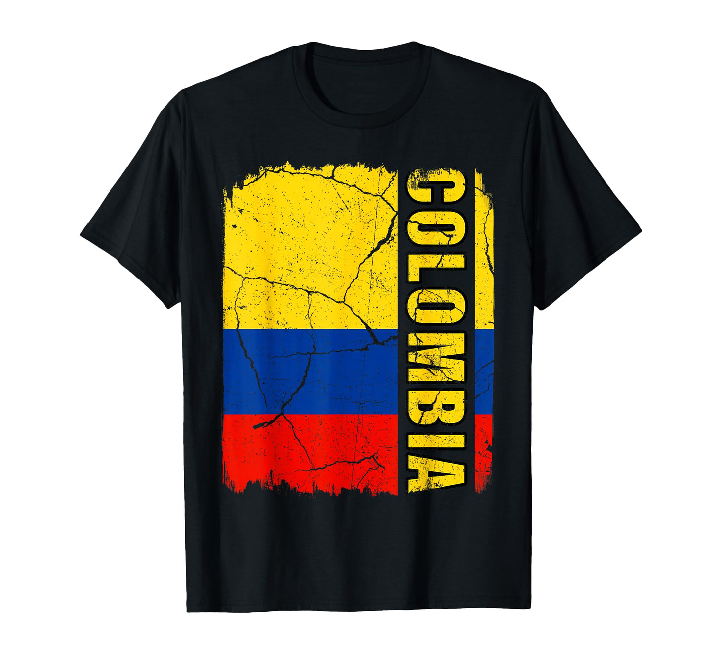 Vintage Colombian Flag Colombia Pride Roots Heritage Gift T-Shirt