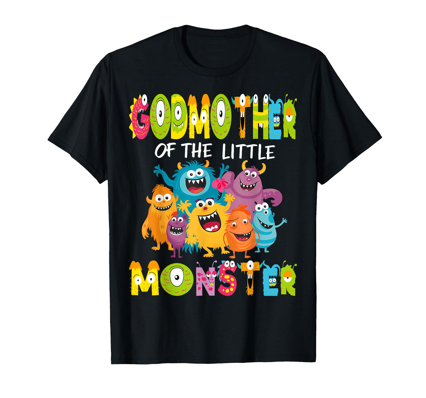 GodMother Of The Little Monster 1St Birthday Kids Party T-Shirt