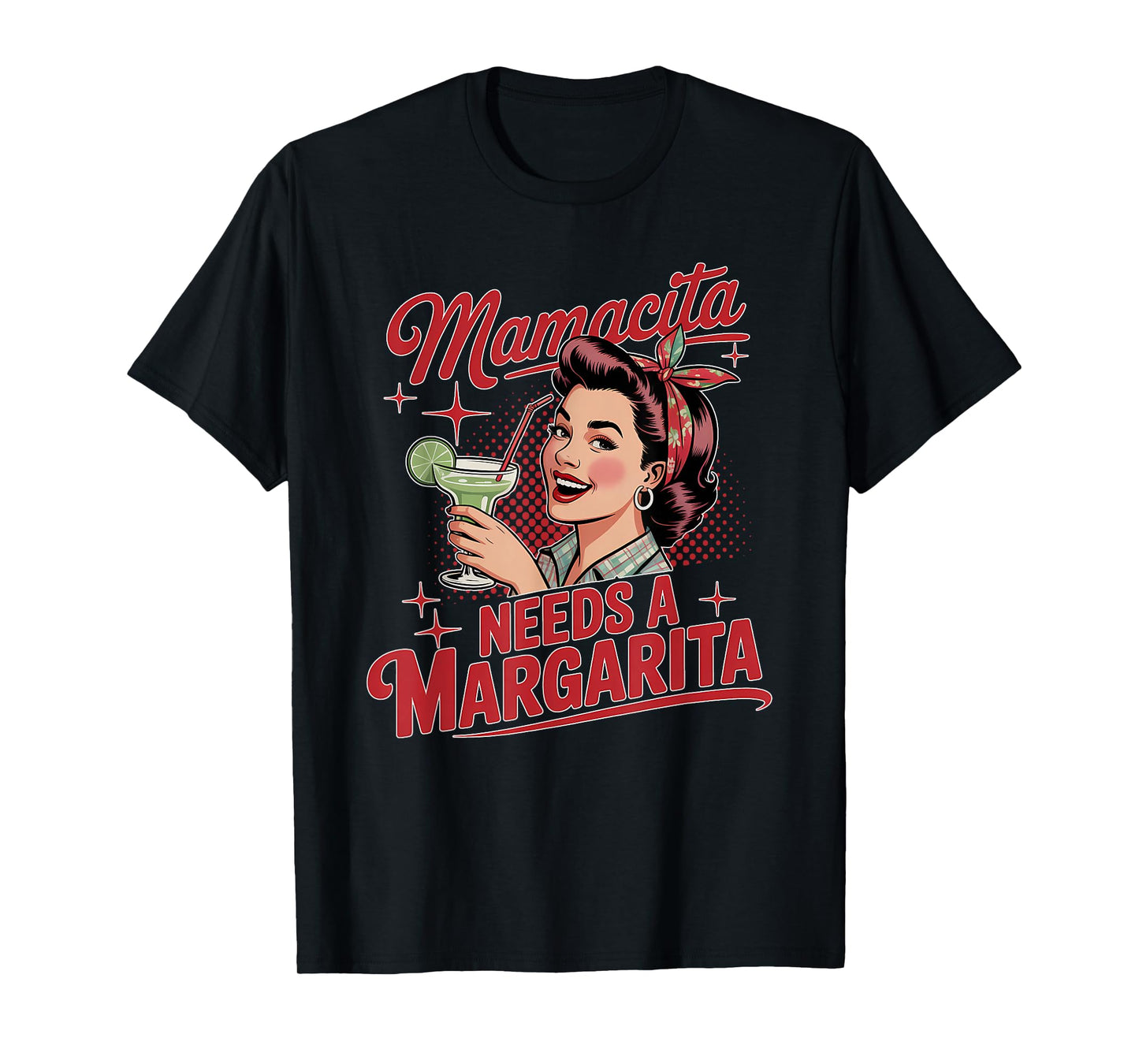 Mamacita Needs A Margarita Funny Cocktail Design Women T-Shirt
