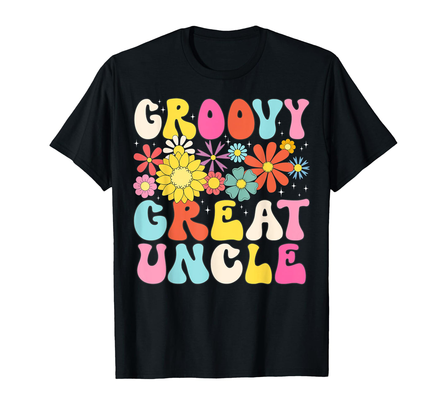 Groovy Great Uncle Retro Matching Family Baby Shower T-Shirt