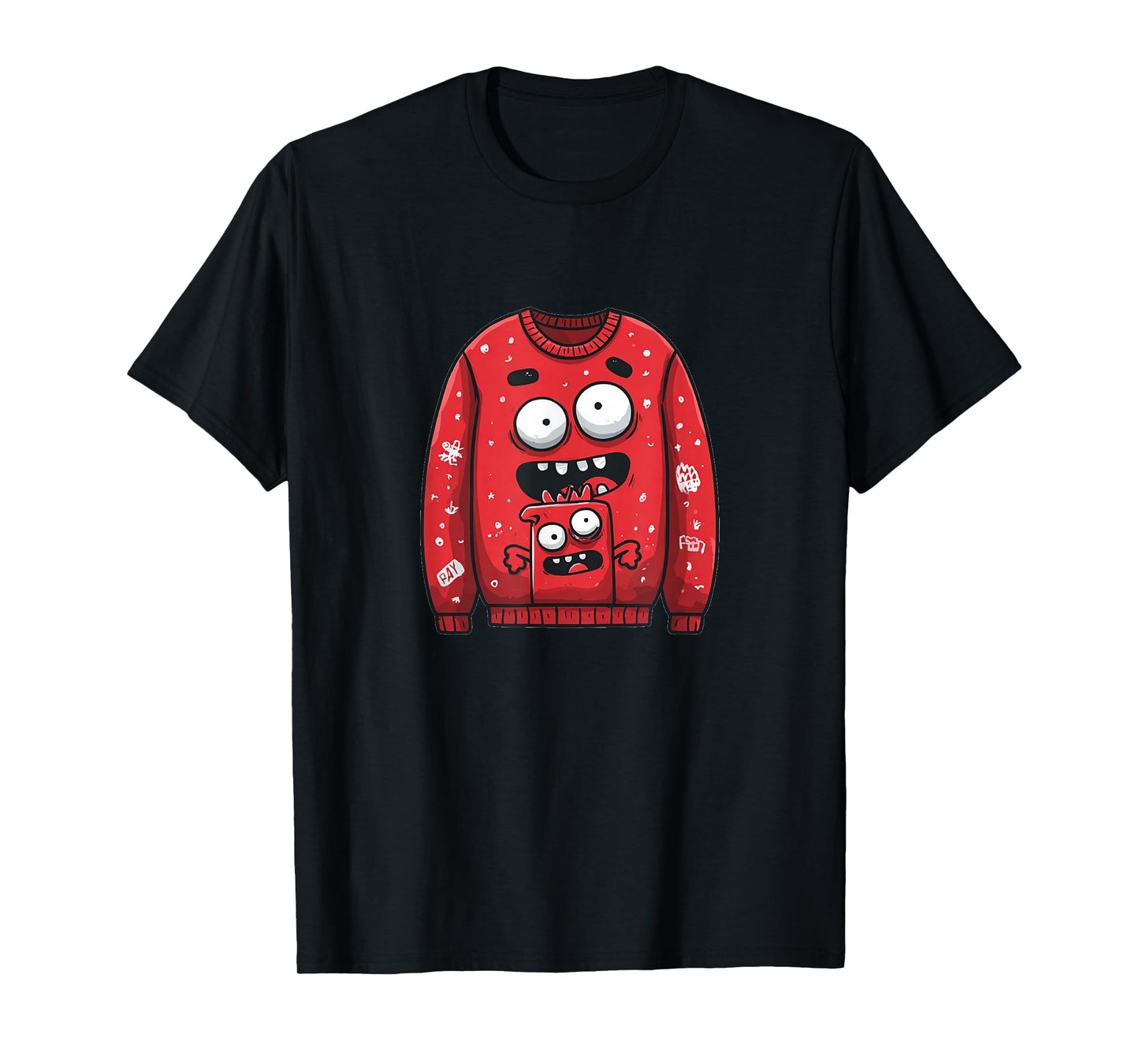 Funny Ugly Xmas Sweater Look T-Shirt