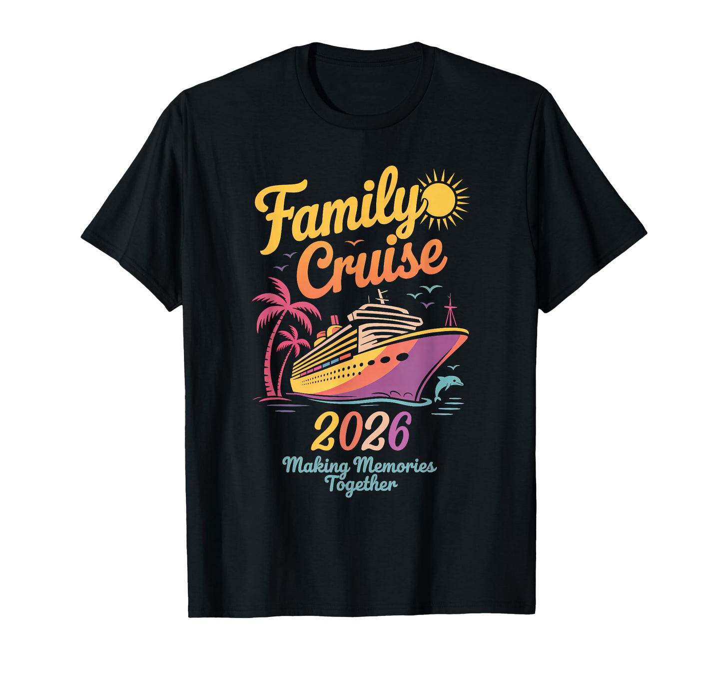 Family Cruise 2026 Tie Dye Family Matching Vacation 2026 T-Shirt