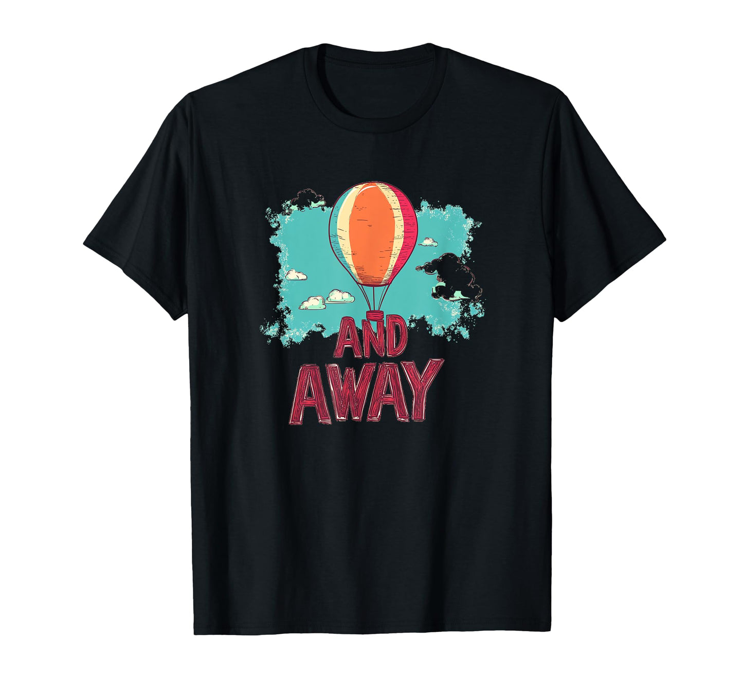 Hot Air Balloon with Up and Away Statement Costume T-Shirt