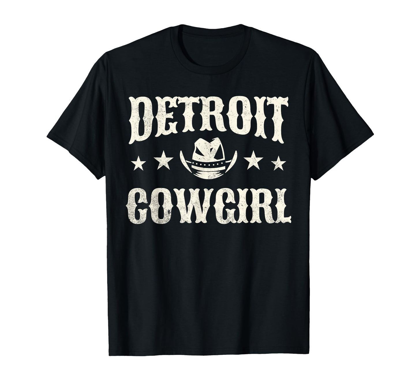 Detroit Cowboy Western Lover Country Music T-Shirt