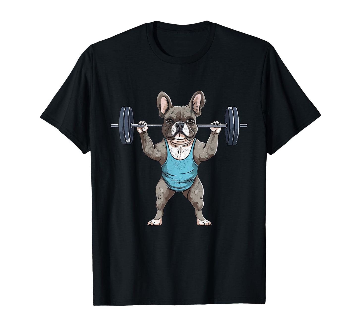 French Bulldog Weightlifting Frenchie Deadlift Fitness Gym T-Shirt for Men Women Kids