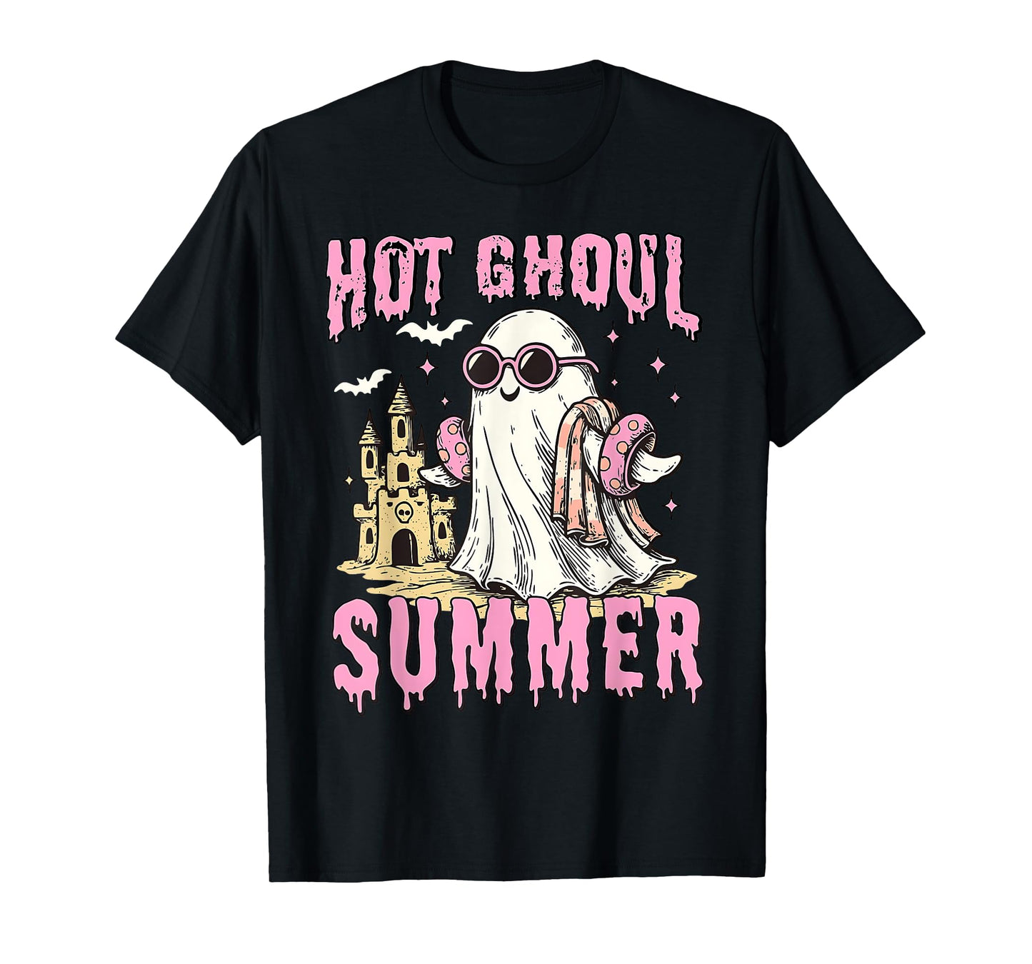 Funny Halloween Hot Ghoul Summer Summerween Spooky Ghost T-Shirt