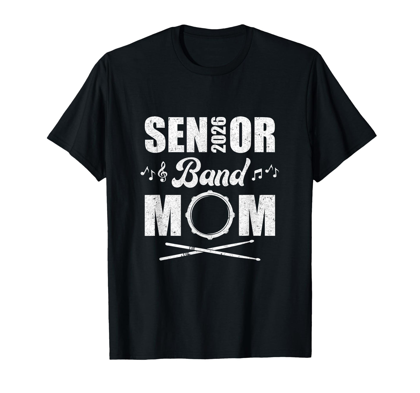 Senior Band Mom 2026 Marching Band Class of 2026 Drum T-Shirt