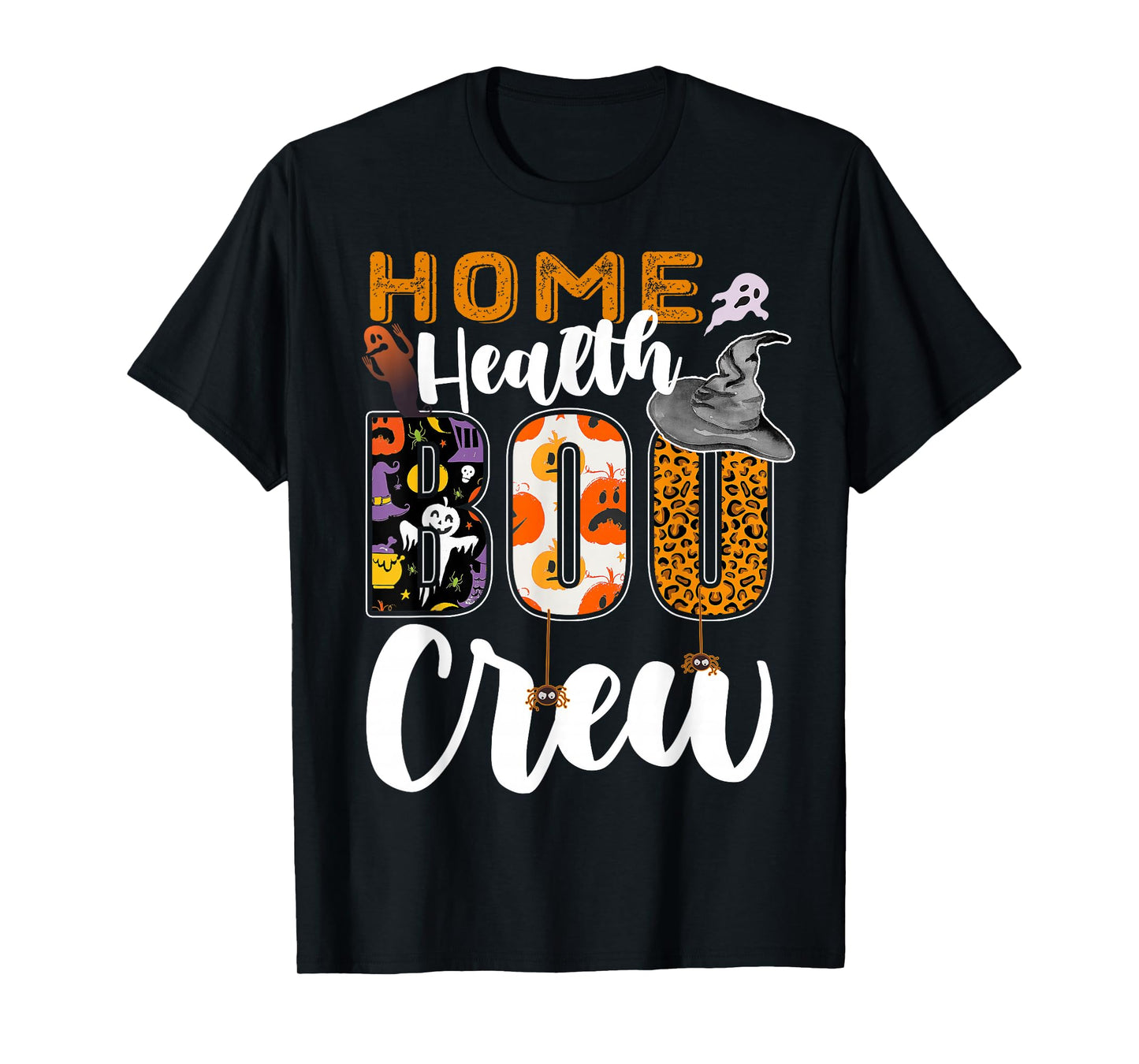 Home Health Boo Crew Halloween Matching Personal Care T-Shirt