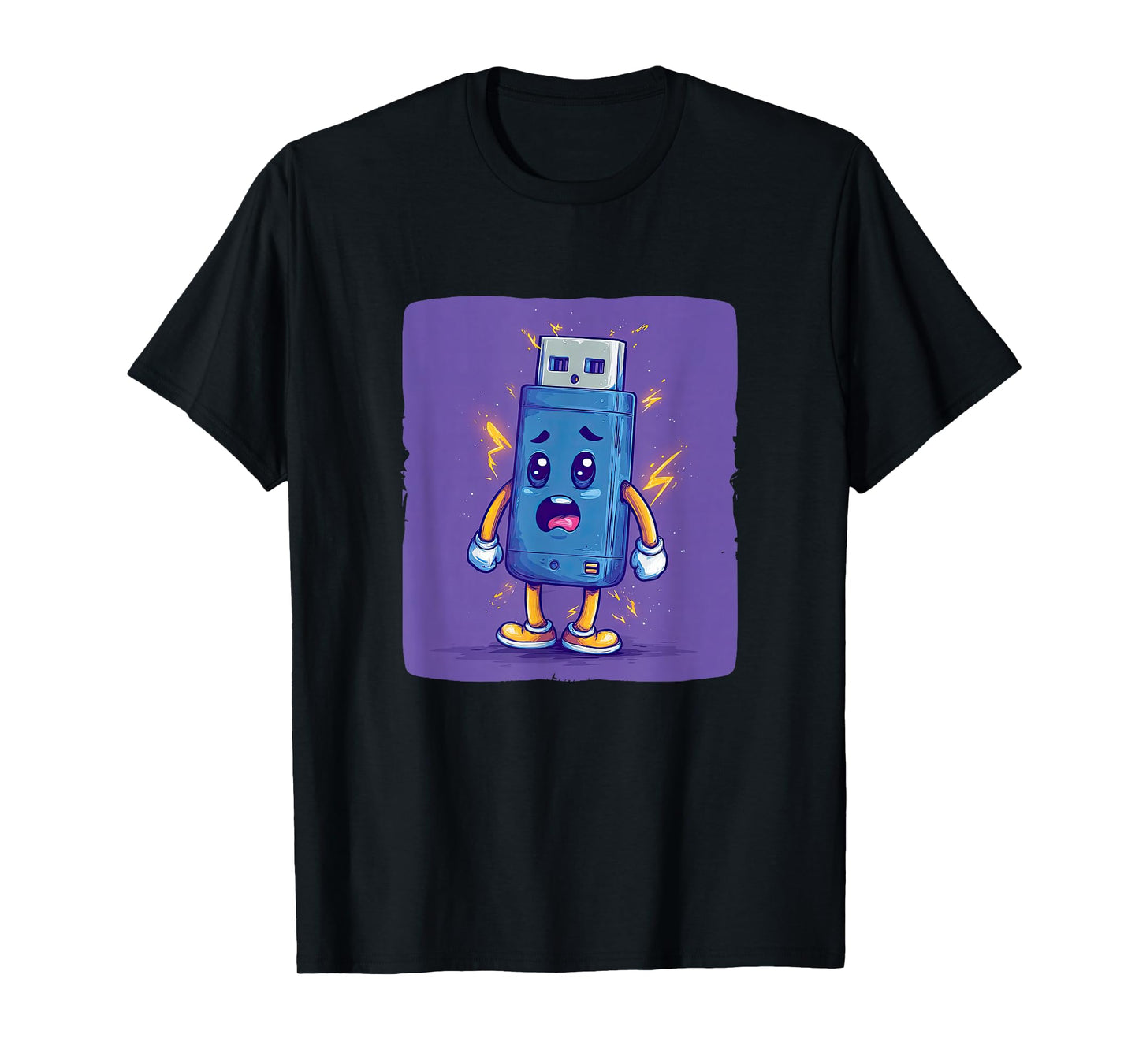 Cool Electric USB Graphic Costume T-Shirt