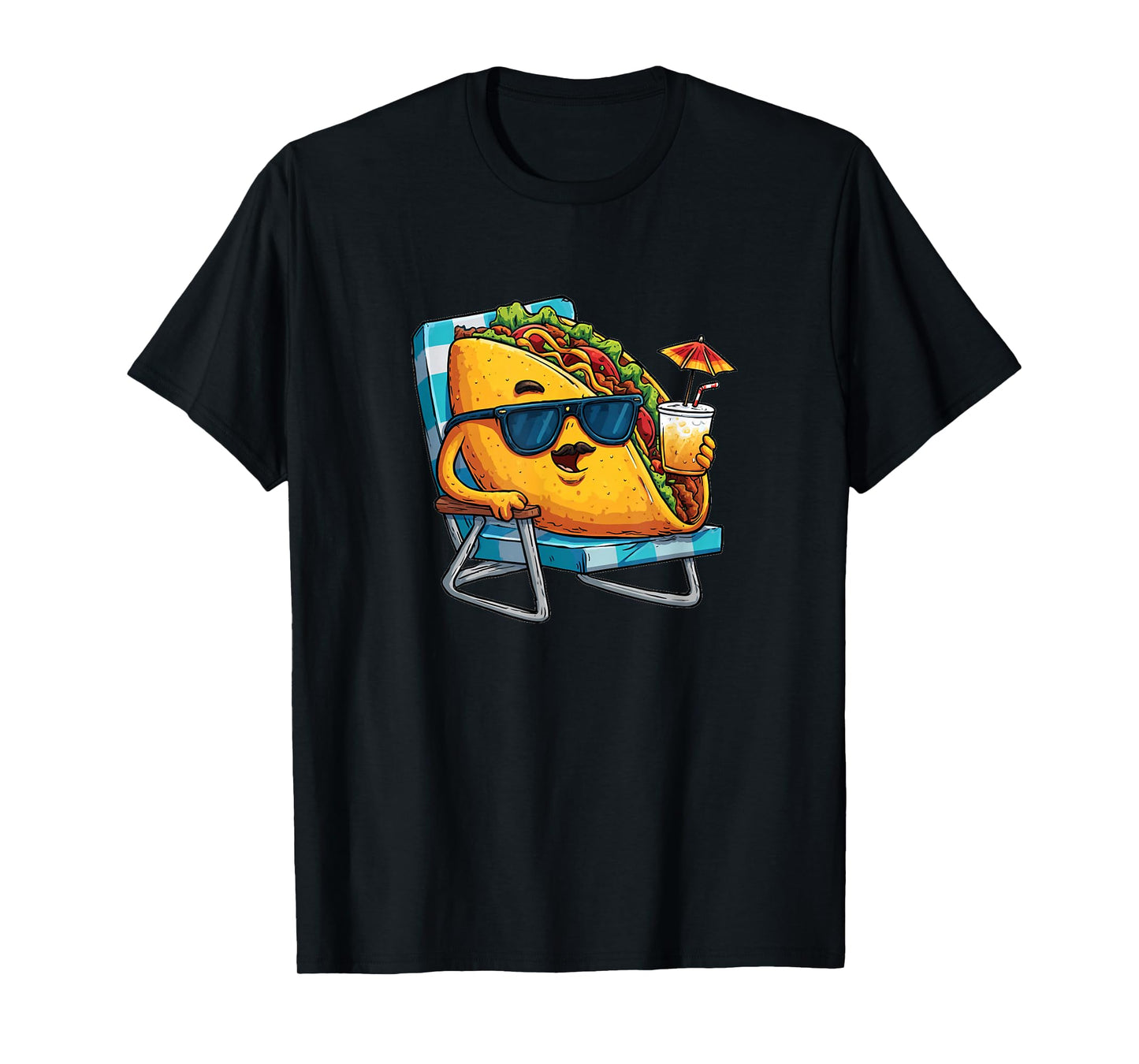 Nice Taco Vacation with Sunglasses and Cocktails T-Shirt