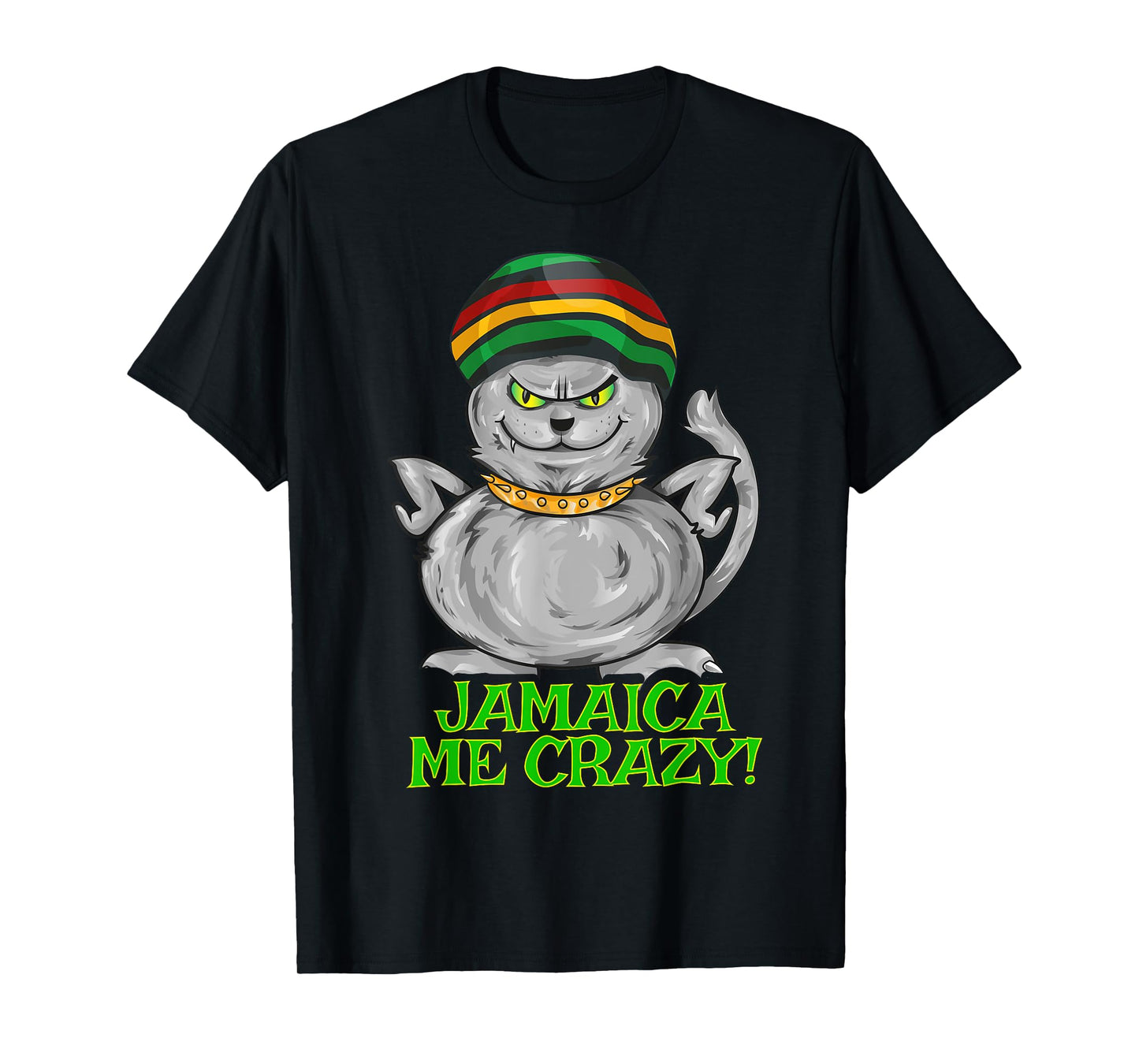 Jamaica Me Crazy Shirt | Cat Rasta Tshirt Jamaican Reggae T-Shirt for Men Women Girls Kids