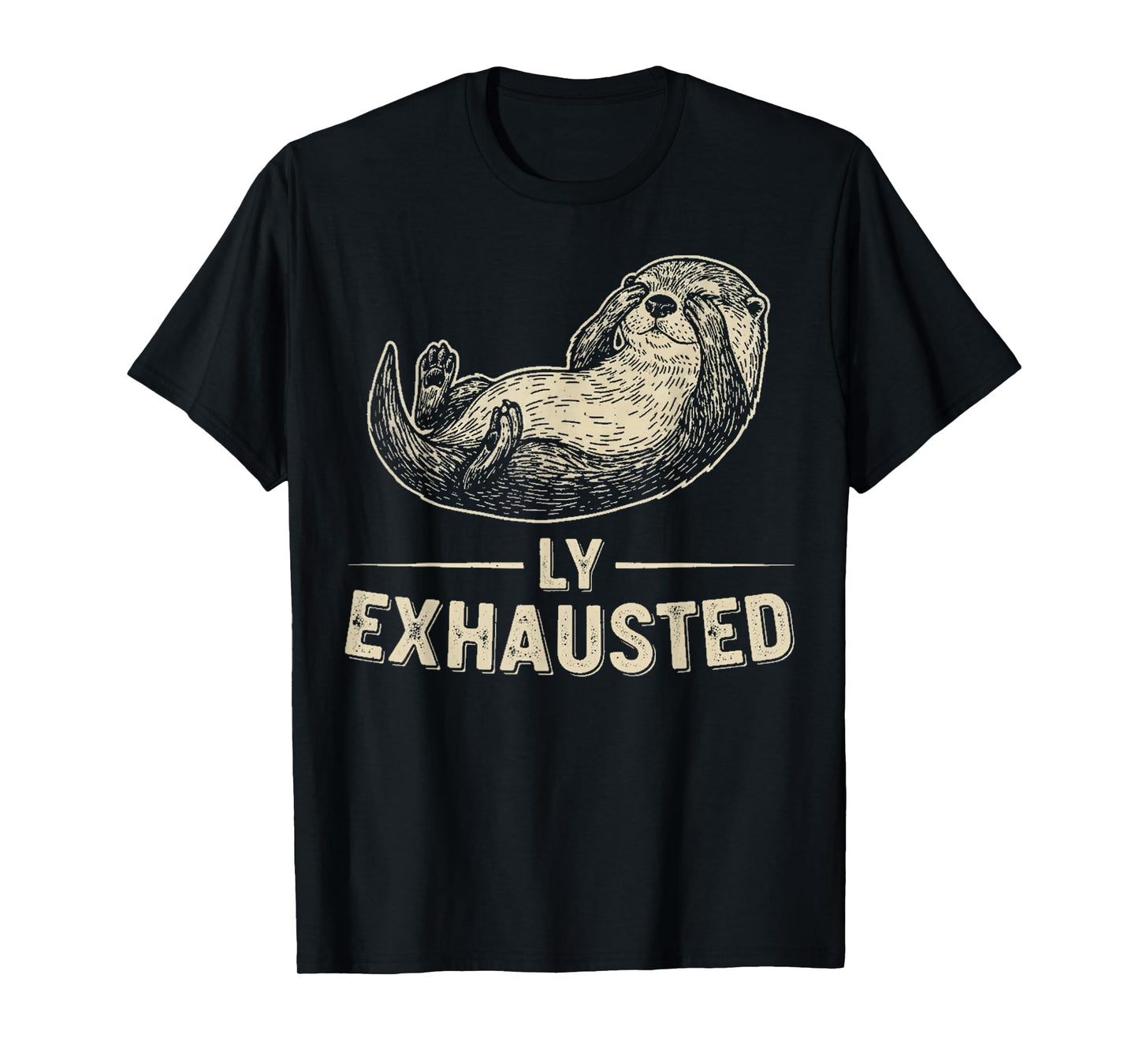 Cute Otter Vintage Funny T Product for Women Kawaii Style T-Shirt