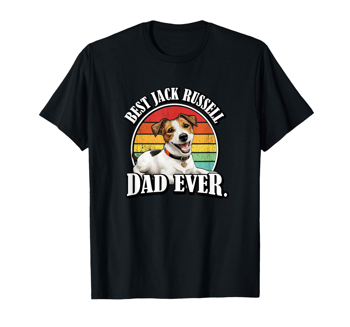 Mens JRT Dog Lover Retro Vintage Best Jack Russell Dad T-Shirt