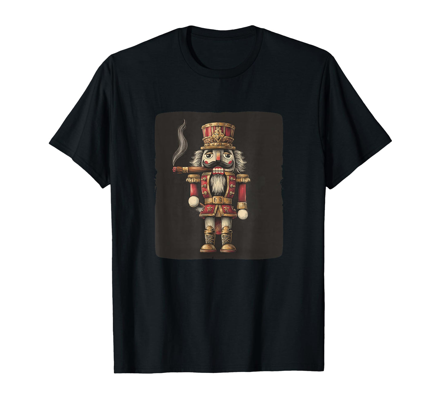Cool Smoker Nutcracker in Christmas Mood for Cigar Lovers T-Shirt