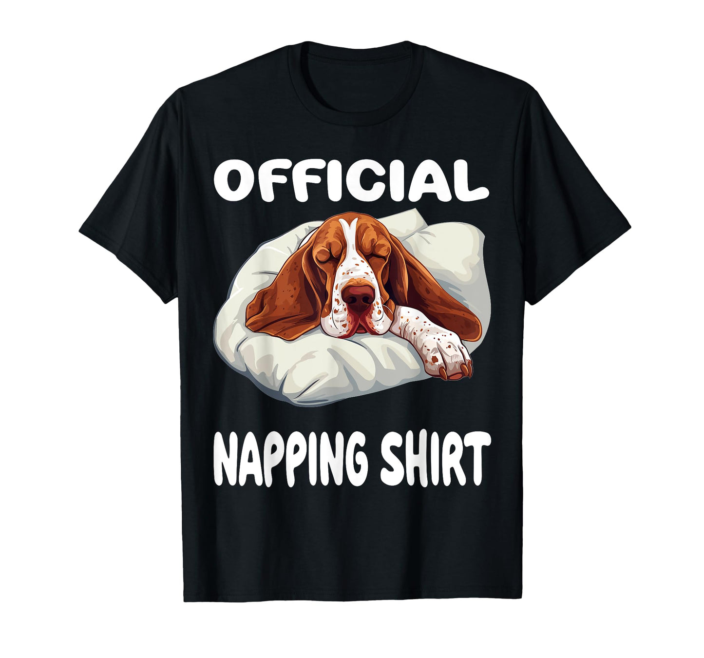 Basset Hound Dog Official Napping shirt Pajamas Nightgown T-Shirt