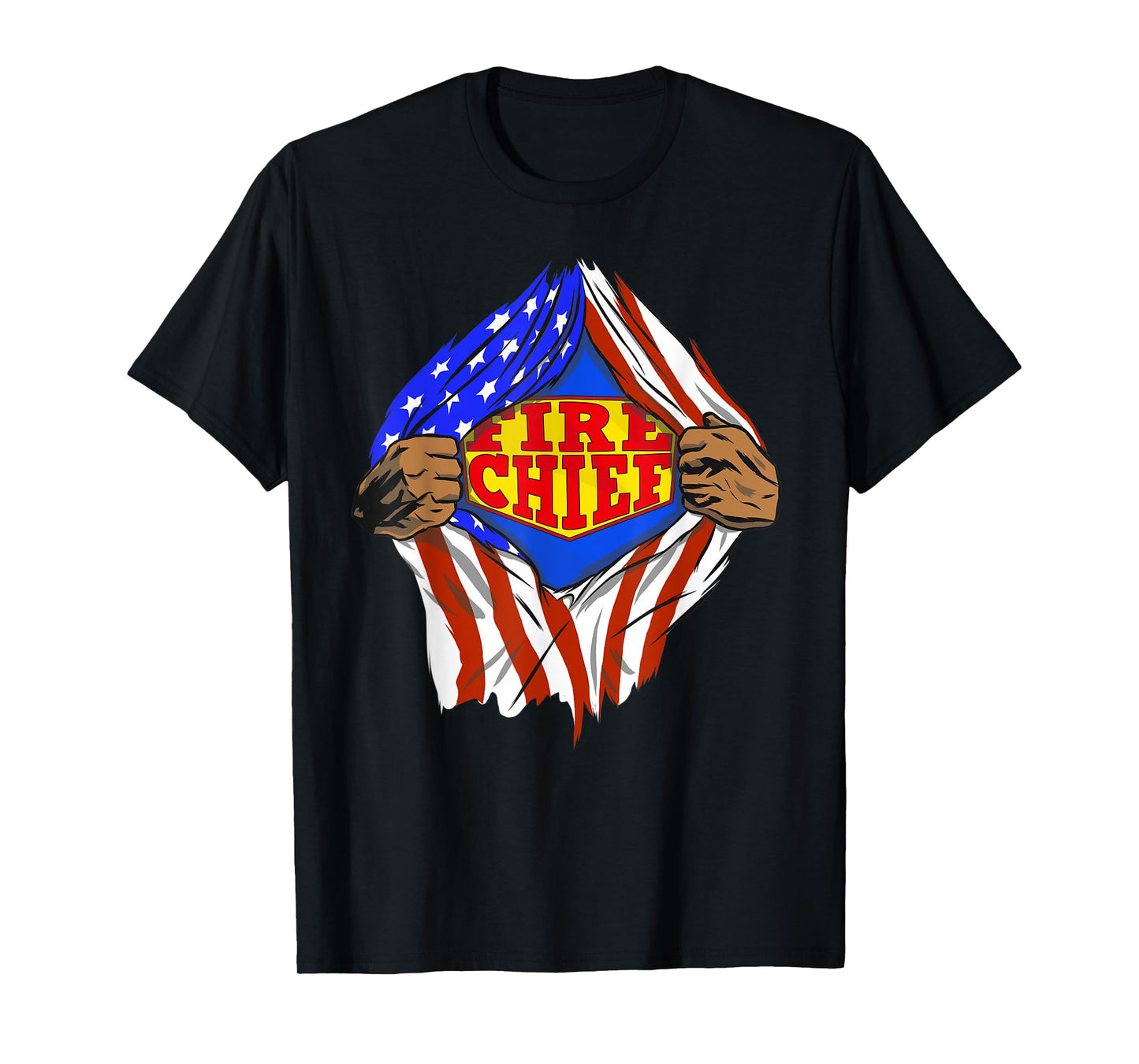Funny Super Fire Chief Hero Job T-Shirt