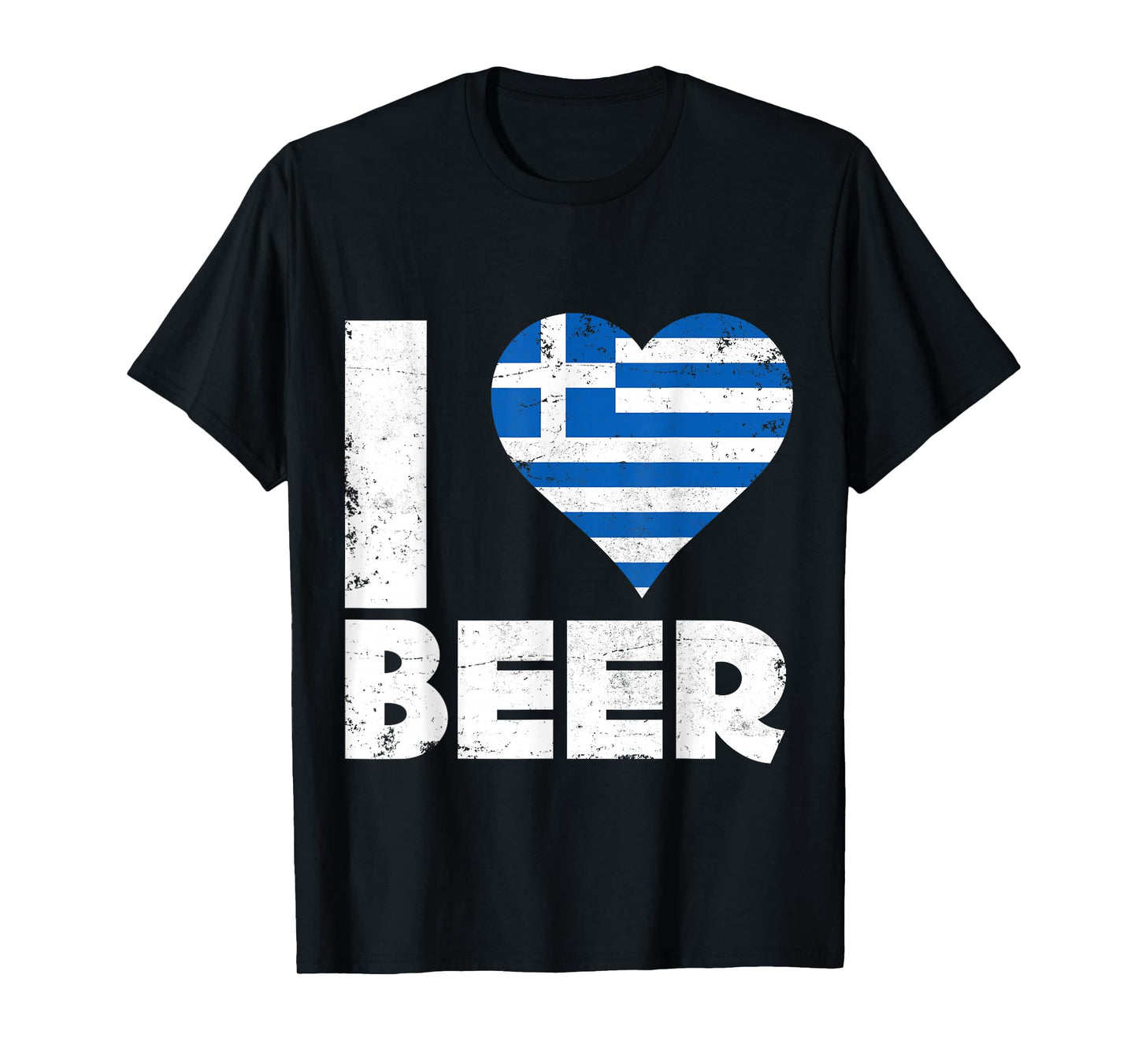 I Heart Greek Beer Greece Pride Drinking Love Home T-Shirt T-Shirt